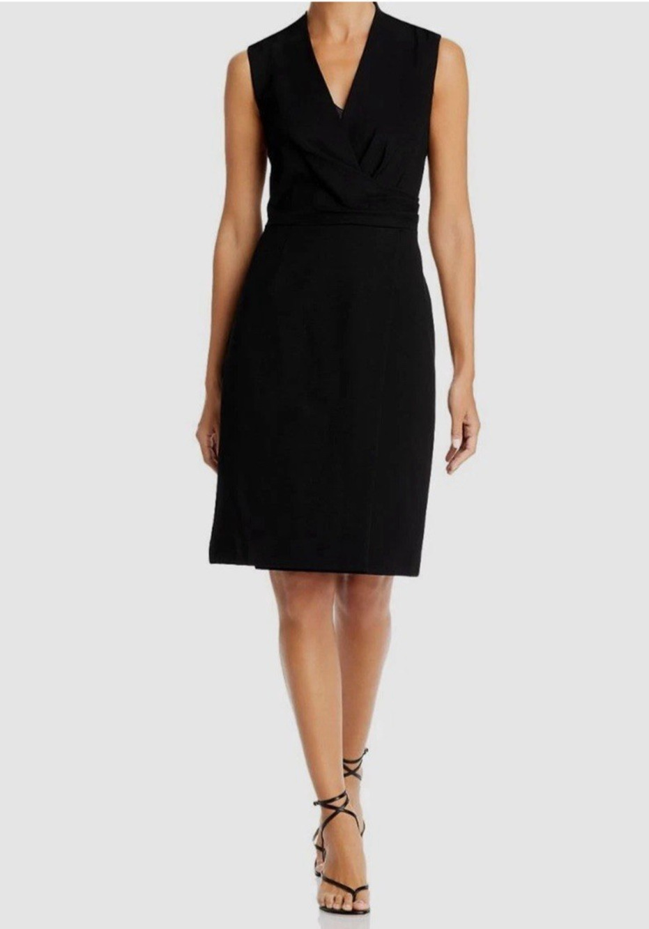 New Kobi Halperin Dress Women's Size XL Classic Black Luz Sleeveless Sheath LBD